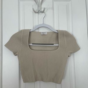 Aritzia Sculpt Knit Square Top